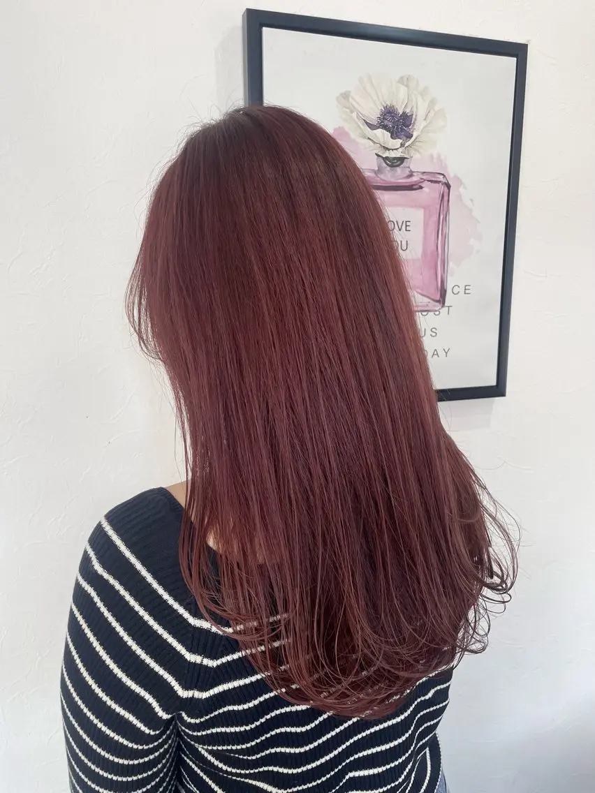 ロング レイヤーカット ローレイヤー カット ヘアカラー トリートメント 透明感/ハイライト 🌺MOMOKAのヘアスタイル