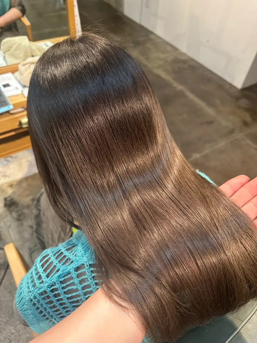 ロング 髪質改善 トリートメント トリートメント aimu/レイヤー/ カラー/髪質改善のヘアスタイル