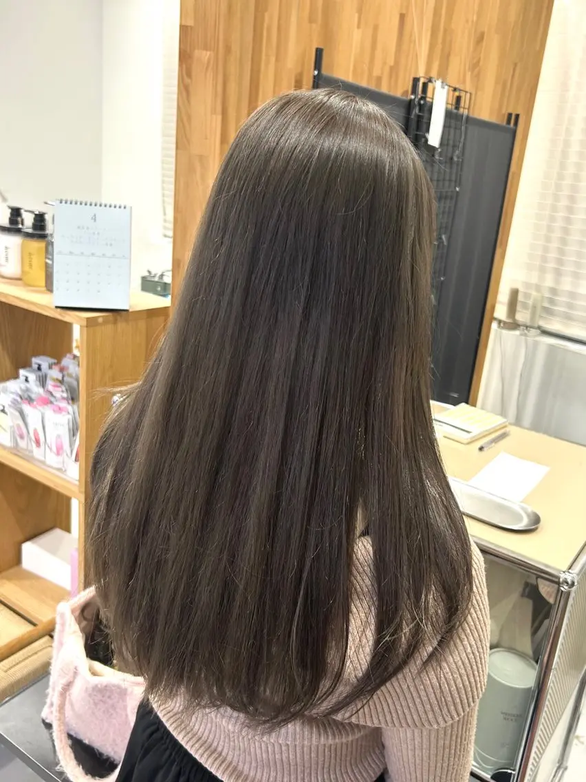 ロング カット ヘアカラー トリートメント 韓国ヘア ‎⟡.·KANA🐥のヘアスタイル