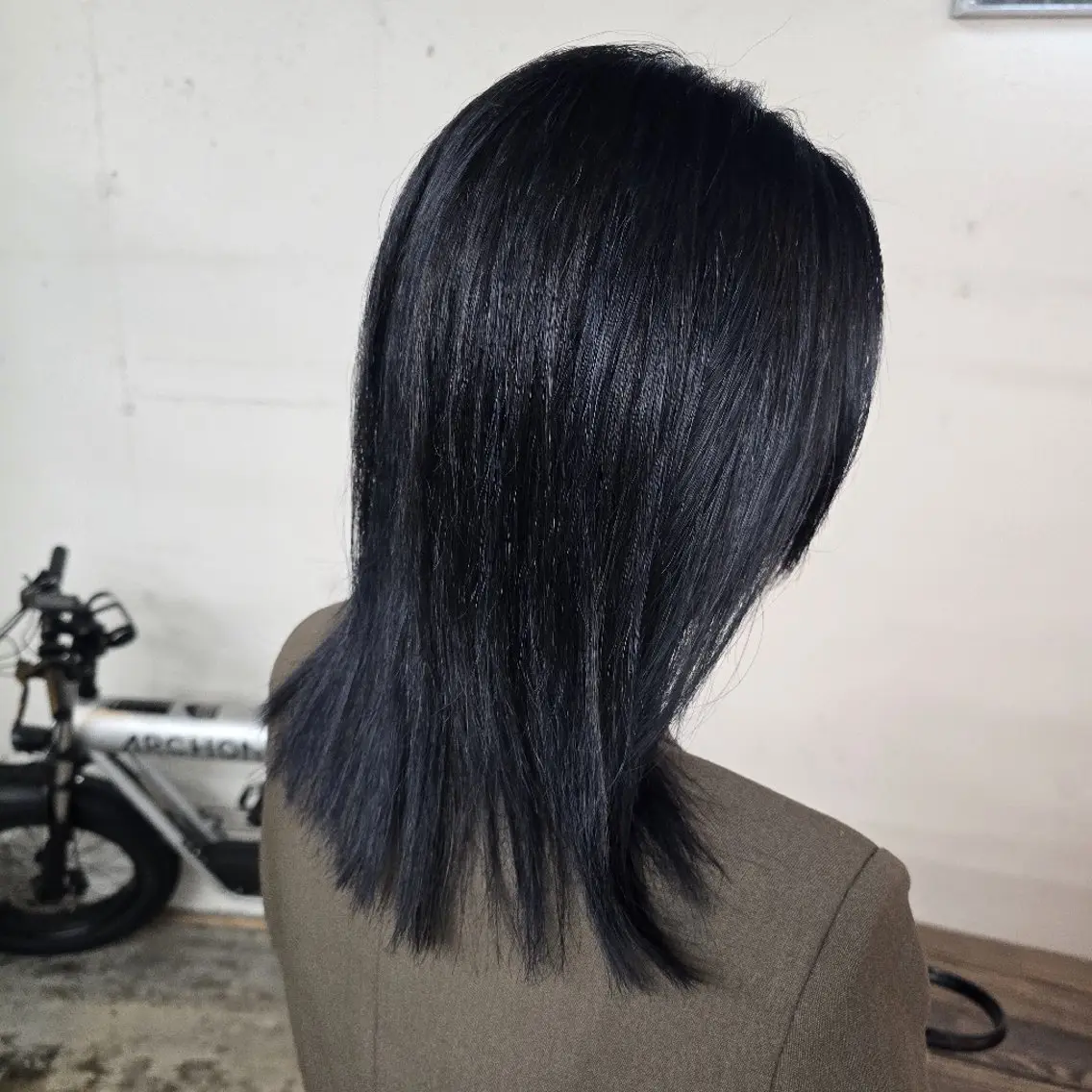 セミロング カラー ヘアカラー ハヤシ マユ ✂ 府中美容室のヘアスタイル