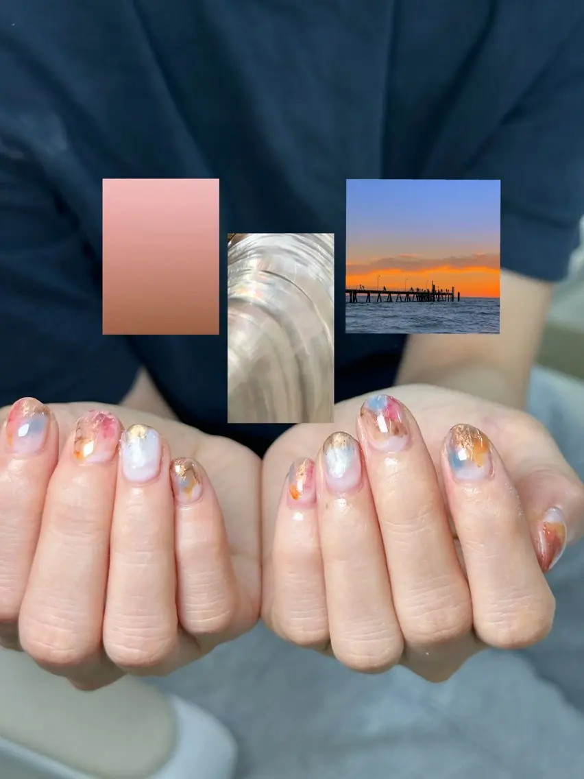 ネイル ニュアンスネイル 🐚 すなのネイルデザイン