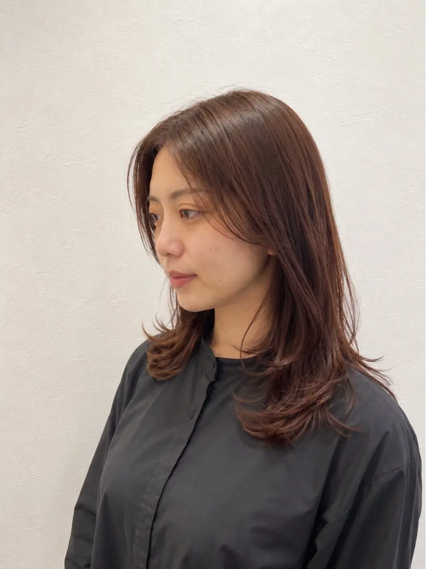 セミロング 髪質改善 トリートメント 蓮沼 今日子 髪質改善🌿‬のヘアスタイル