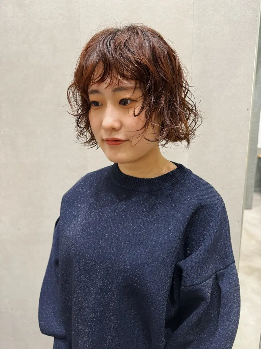 ショート パーマ ボブ カット パーマ トリートメント センスをお届けします 大谷将生infpのヘアスタイル
