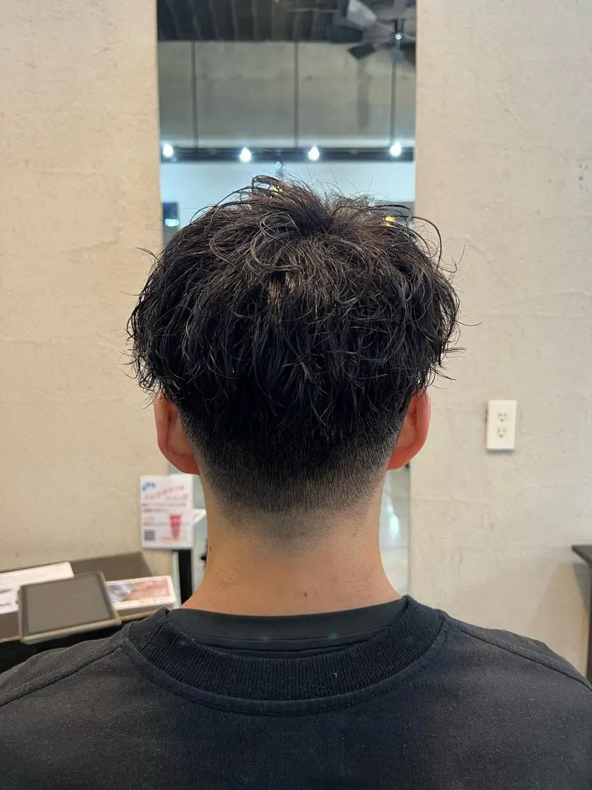 パーマ メンズ マッシュ メンズパーマ 刈り上げ スパイラルパーマ Men's NAM 八角のヘアスタイル