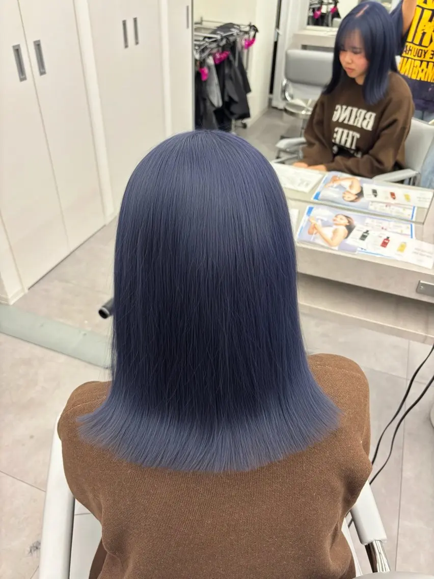 セミロング カラー ヘアカラー 🧸🎀ブリーチ ‪栄🎀🧸かのんのヘアスタイル