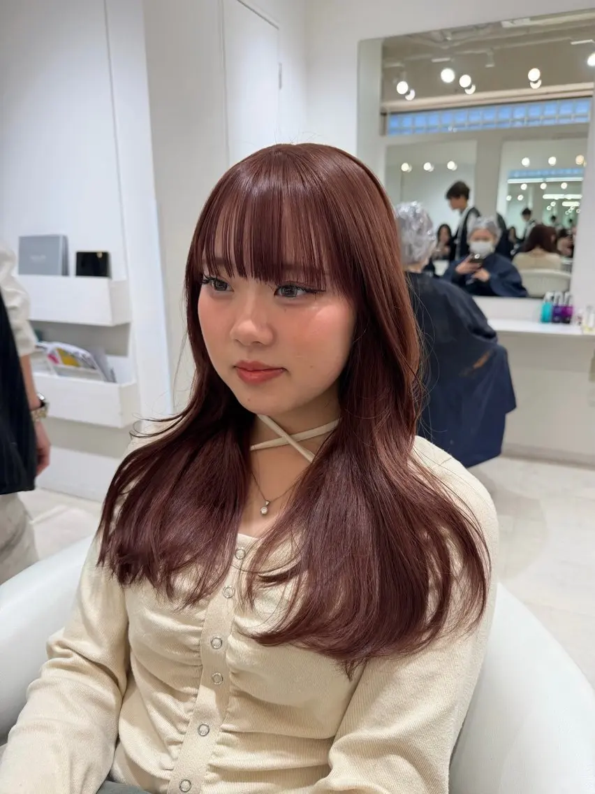 セミロング カラー ヘアカラー ParveMix 🩶🫧入江 香名のヘアスタイル
