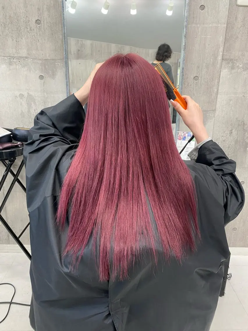 セミロング カラー ヘアカラー 🌈【🎀ヘアデザイ ナー🎀】✨ノン✨のヘアスタイル