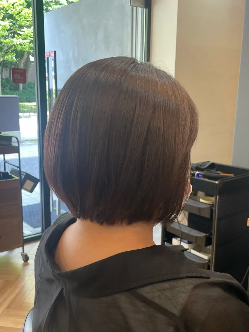ショート 似合わせカット 鎌取/透明感カラー /ボブ/顔まわりのヘアスタイル