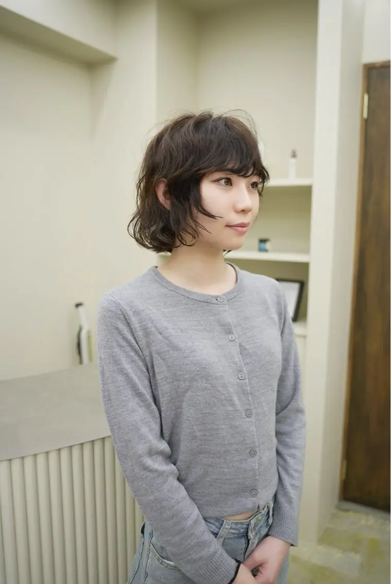 ショート パーマ くせ毛 イトウ ヒロヤのヘアスタイル
