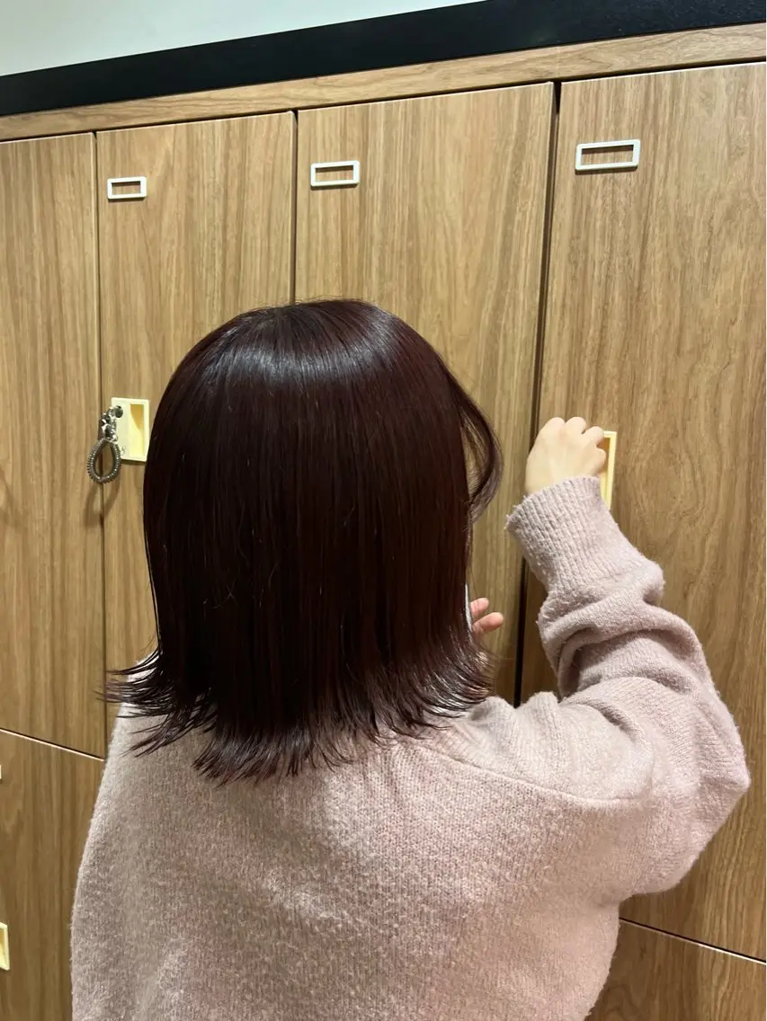 ミディアム カラー ヘアカラー トリートメント 暖色カラー/美髪矯正 /フクダ モエ🐿のヘアスタイル