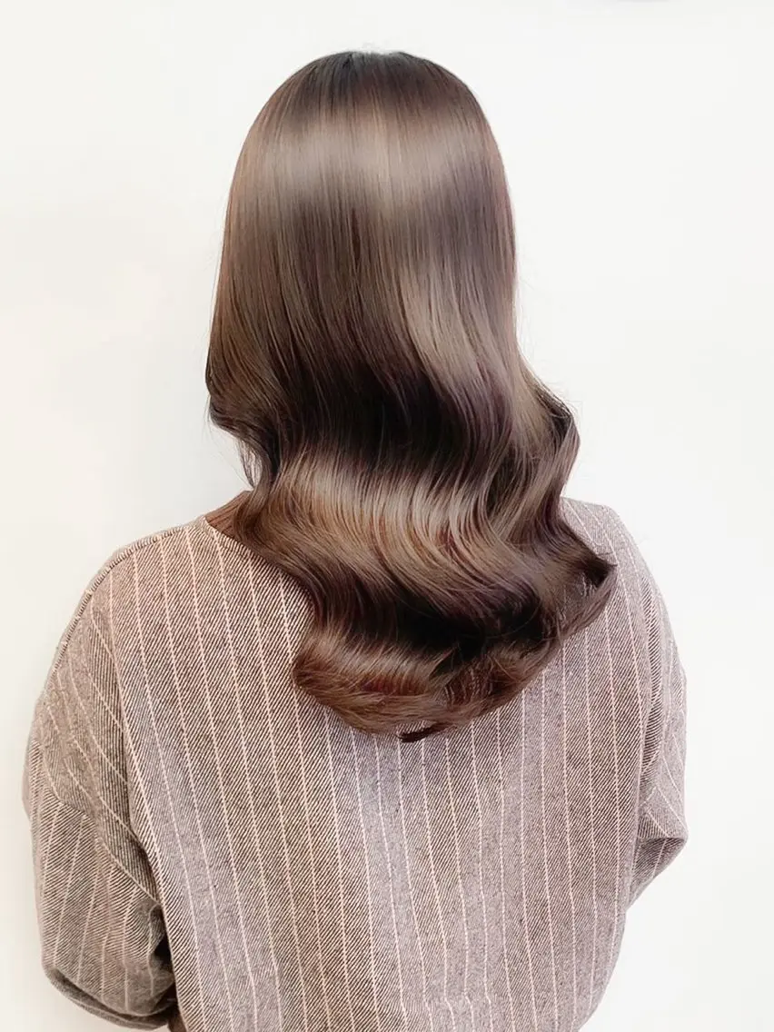 ロング カラー ブリーチ ダブルカラー イルミナカラー ブリーチなしカラー 髪質改善 カット ヘアカラー トリートメント 【店長】韓国ヘア/ 美髪ケア　野沢綾馬のヘアスタイル