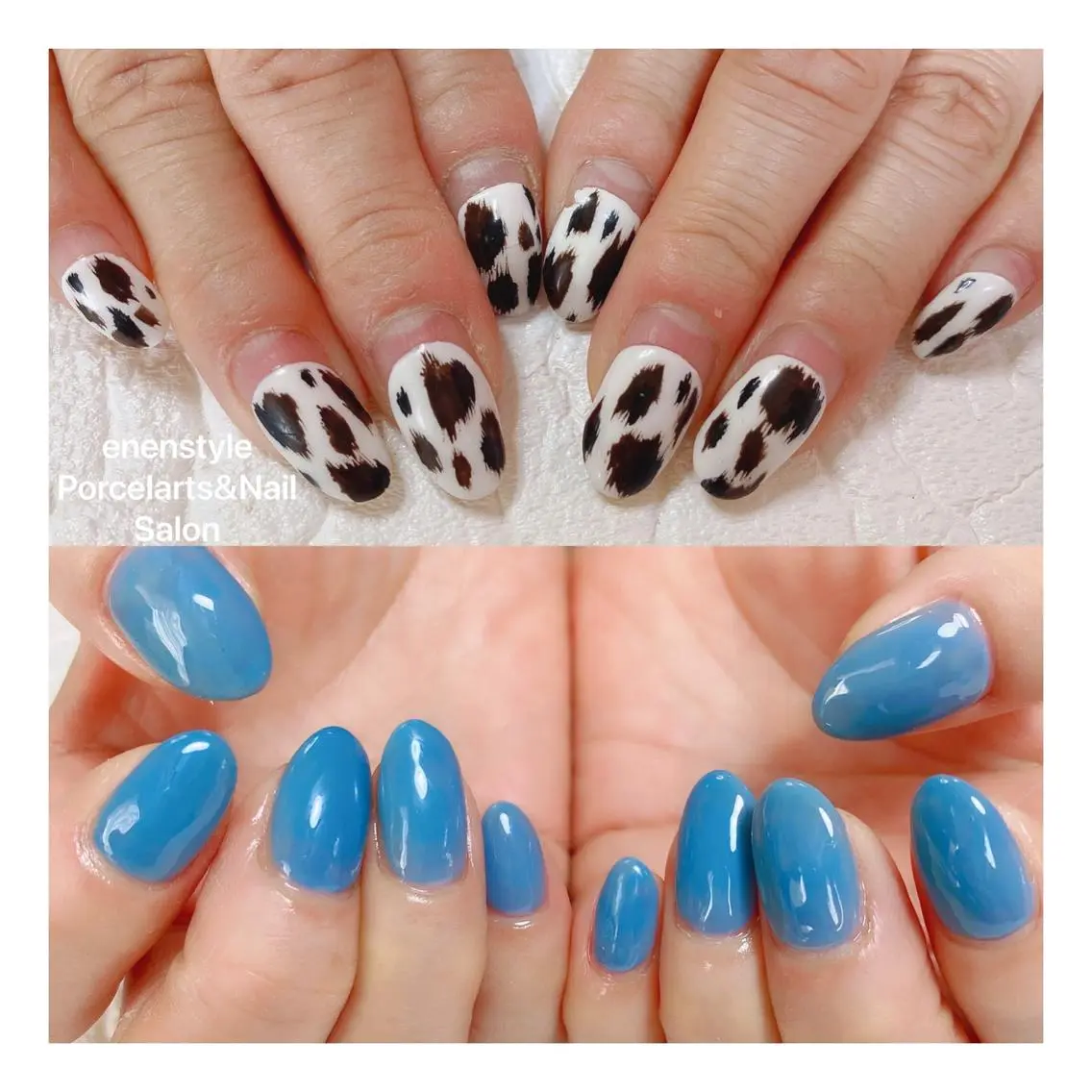 ミディアム ネイル 🐾enen style 🐾のネイルデザイン