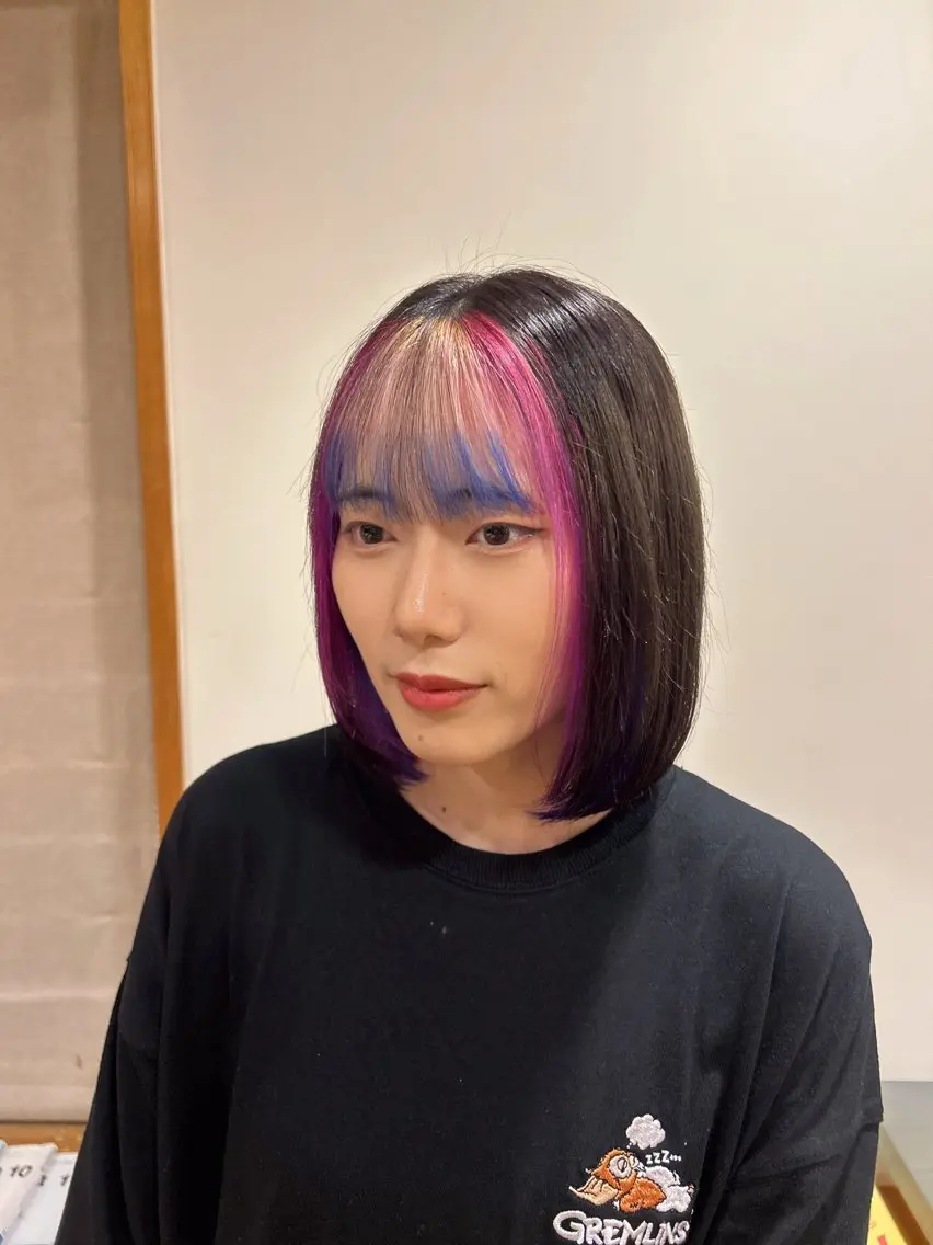 ミディアム カラー デザインカラー カット ヘアカラー トリートメント Ludwig／ 小島千夏のヘアスタイル