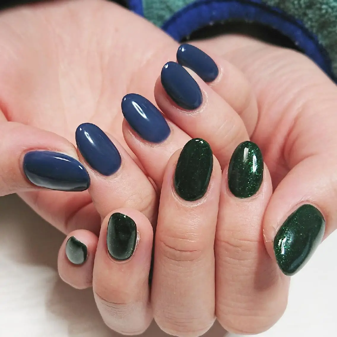ネイル ブルー ハンドネイル Lilith Nailのネイルデザイン