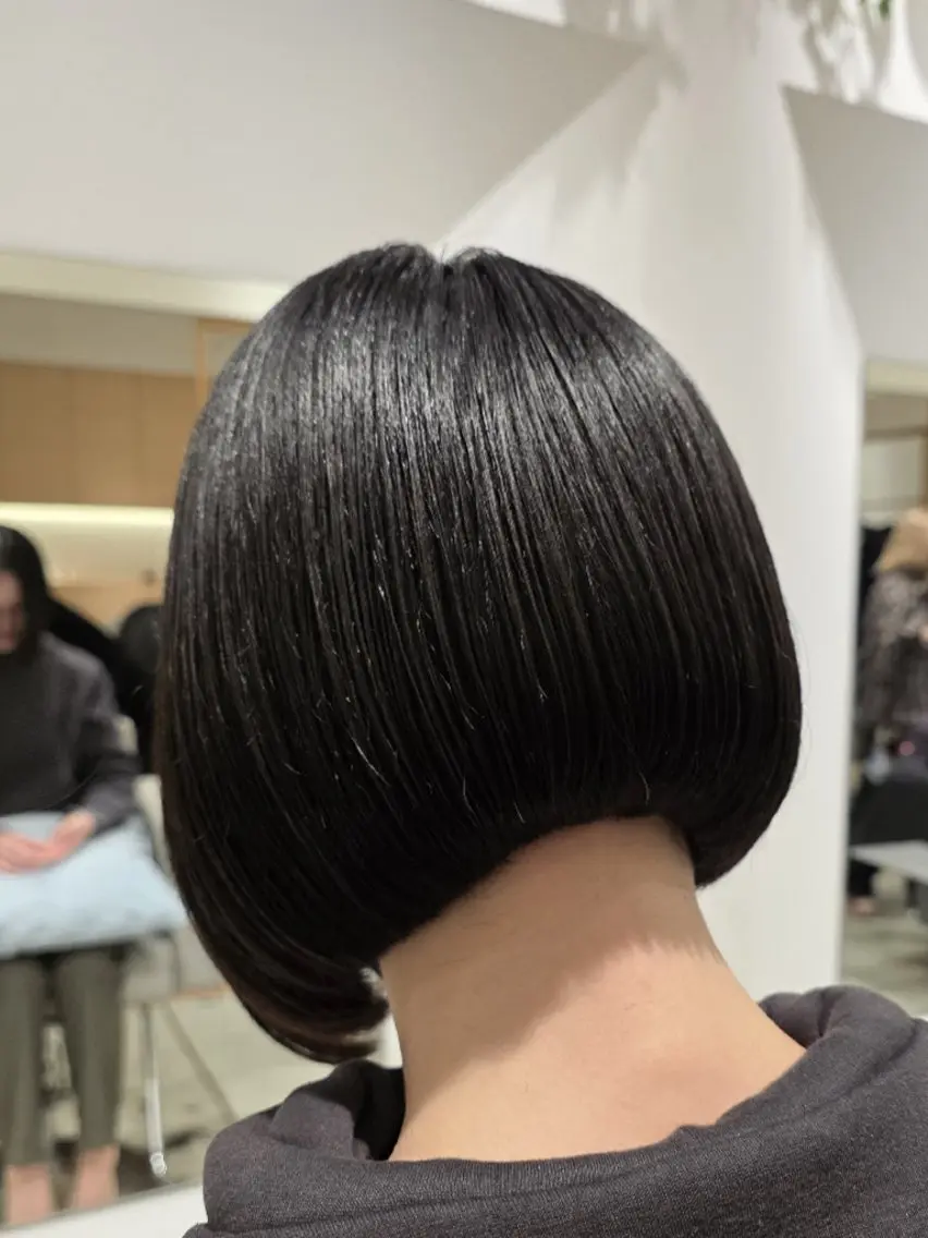 ミディアム ボブ ✂髪質改善ストレート NO.1 深澤 颯斗のヘアスタイル