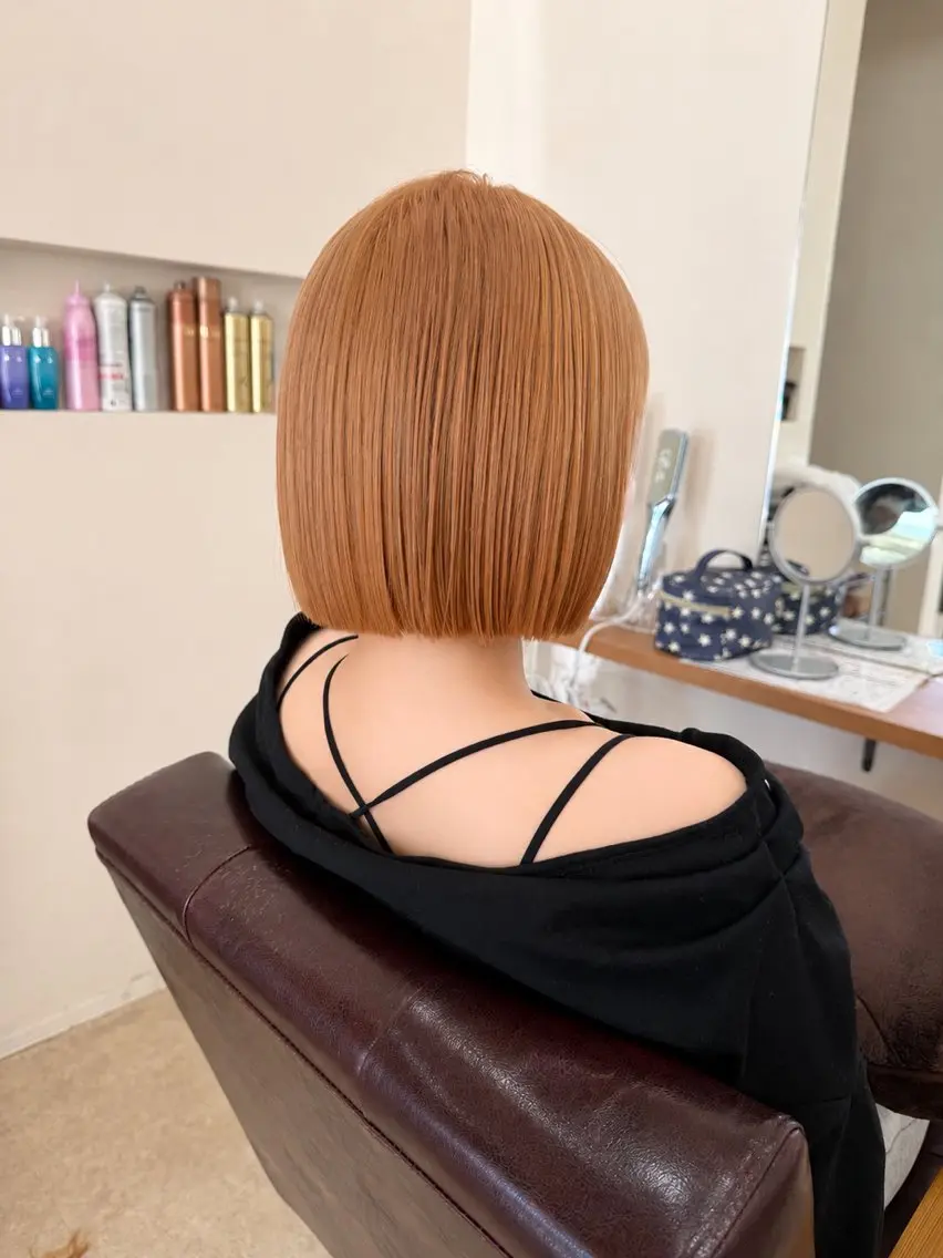 ミディアム ヘアカラー 鈴木 梨瑚のヘアスタイル