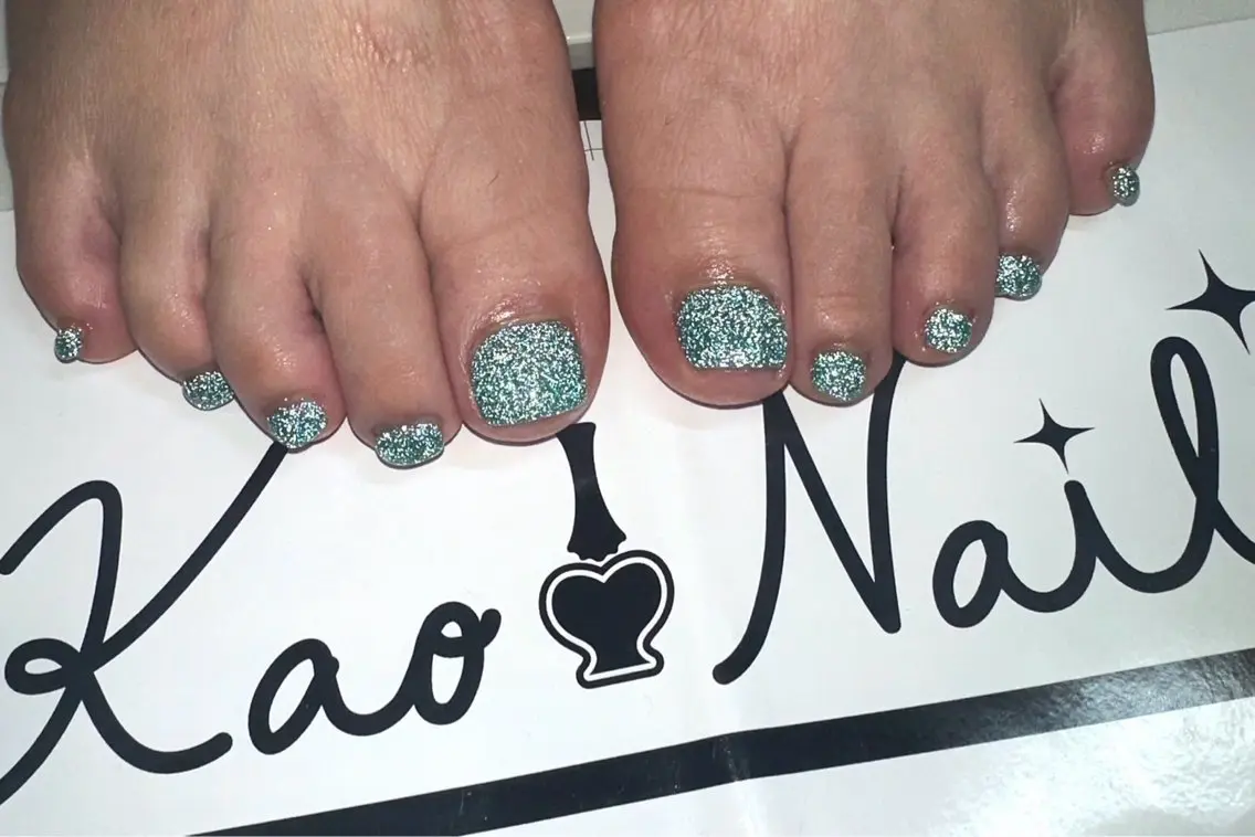 ネイル フラッシュネイル フットネイル KAONAIL ☆MAI☆のネイルデザイン