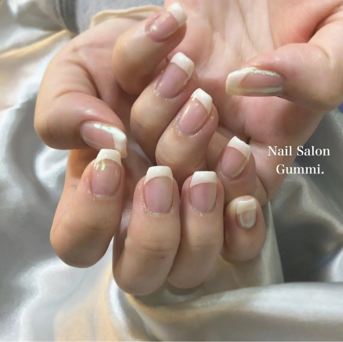 ネイル オーロラネイル フレンチネイル Nail Salon Gummi.のネイルデザイン