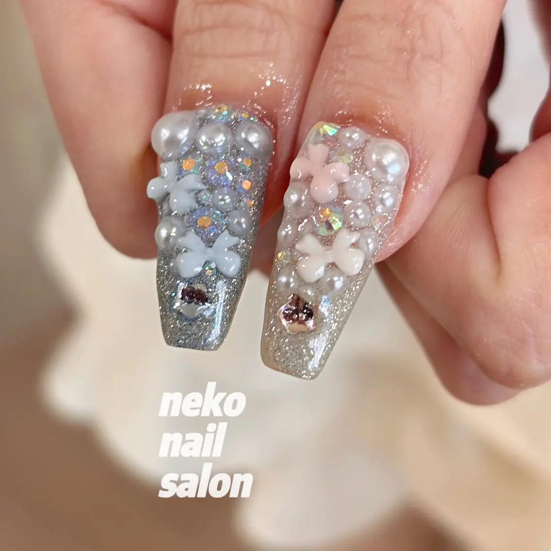 ネイル 冬ネイル クリスマス ハンドネイル neko nailのネイルデザイン