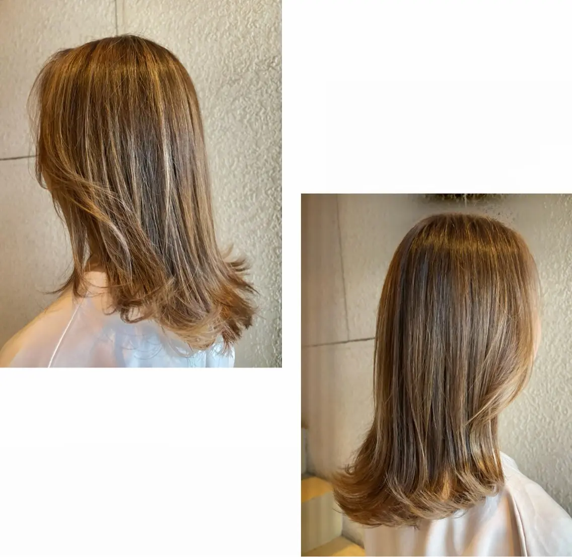 ミディアム カラー ハイライトカラー ハイライト カット ヘアカラー 森 陽子のマツエク・マツパデザイン