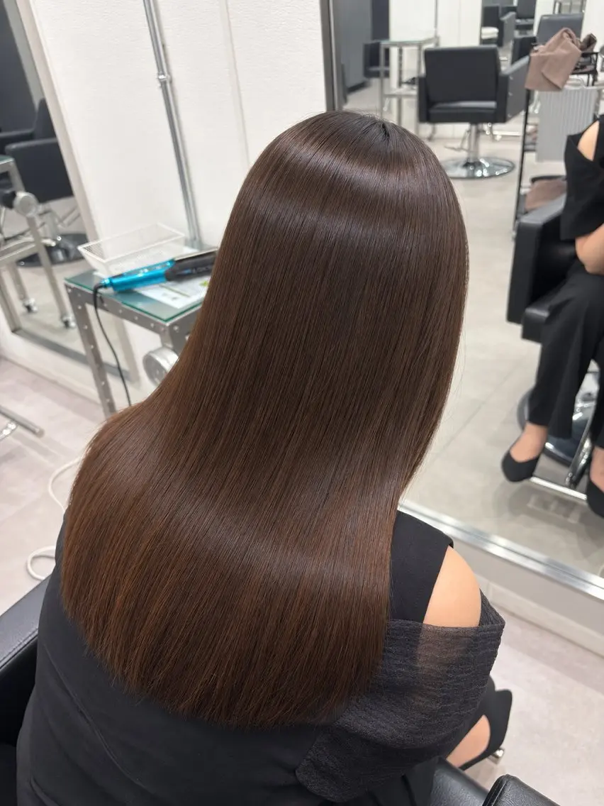 ロング 縮毛矯正 トリートメント 冨沢 巧のヘアスタイル