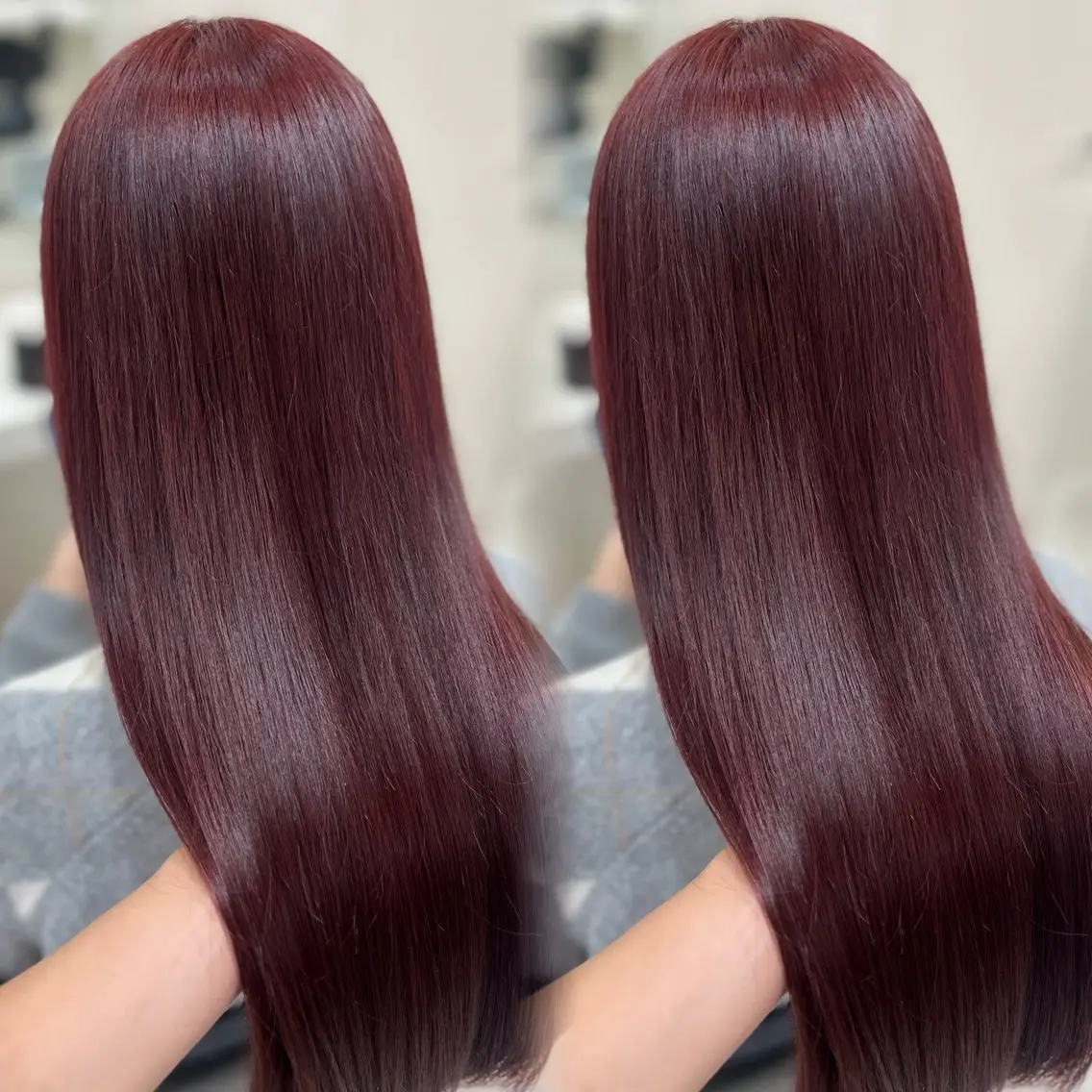 カラー ヘアカラー ヘッドスパ ヘアセット 🍒ブリーチなし🍒 暖色🍒YUUNAのヘアスタイル
