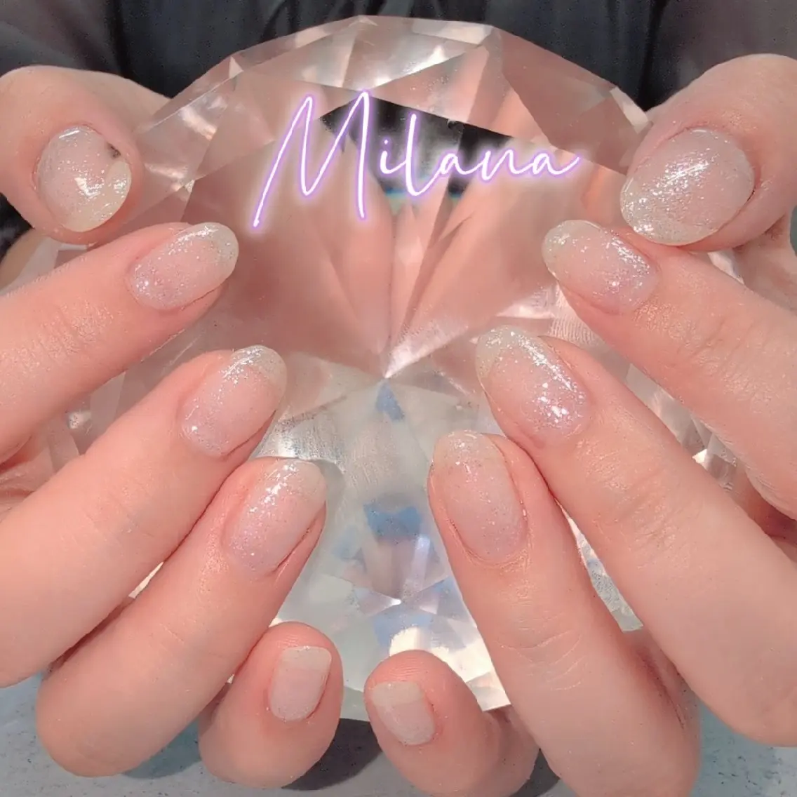 ネイル フラッシュネイル ワンカラーネイル ハンドネイル Milana 川瀬のネイルデザイン
