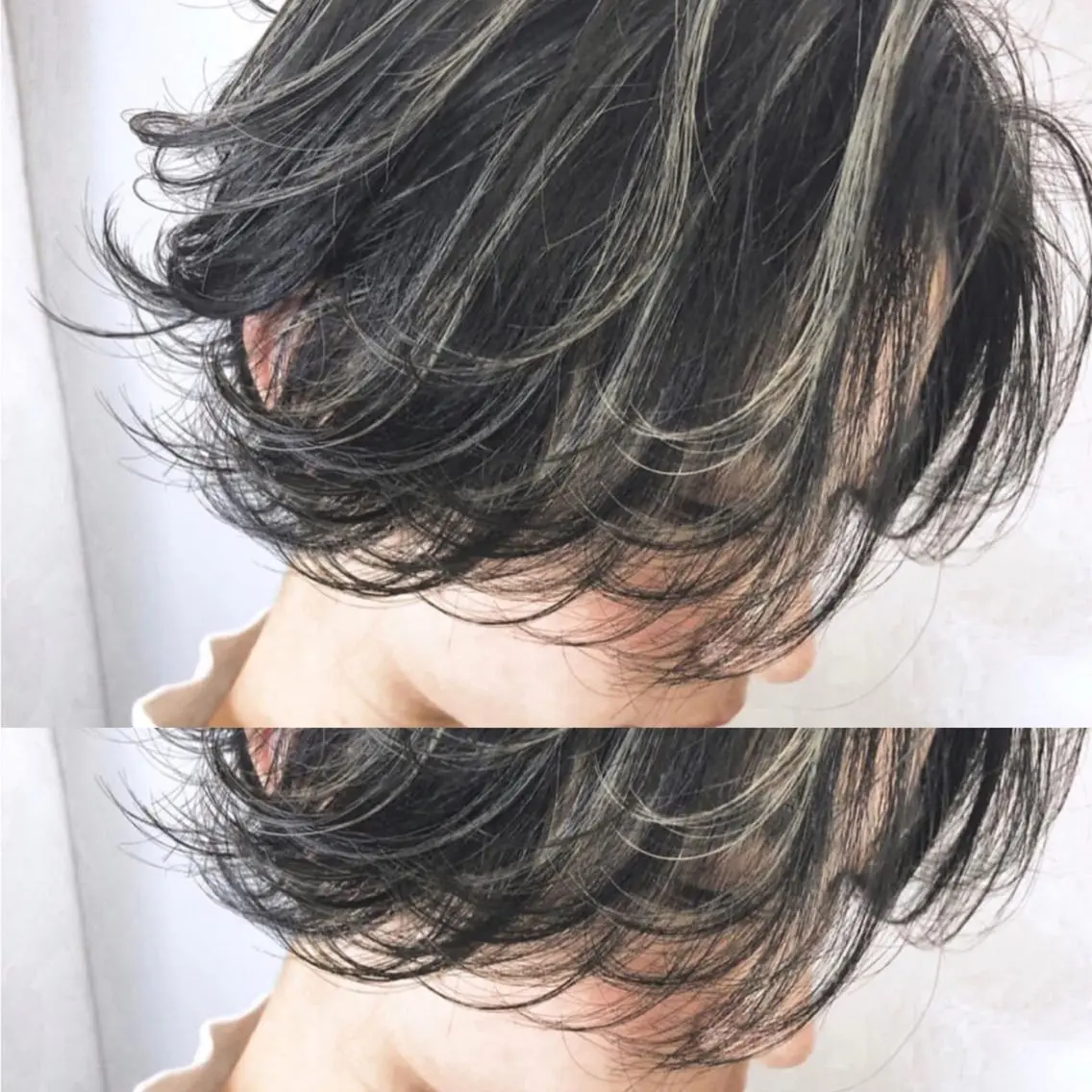 ショート 3Dハイライト ハイライト ショートヘア カット ヘアカラー トリートメント 【White京橋】 岸 拓斗のヘアスタイル