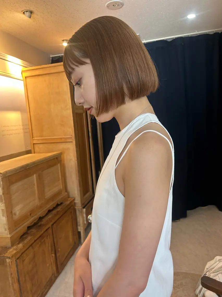 似合わせトレンドボブカット➕透明感カラーの写真