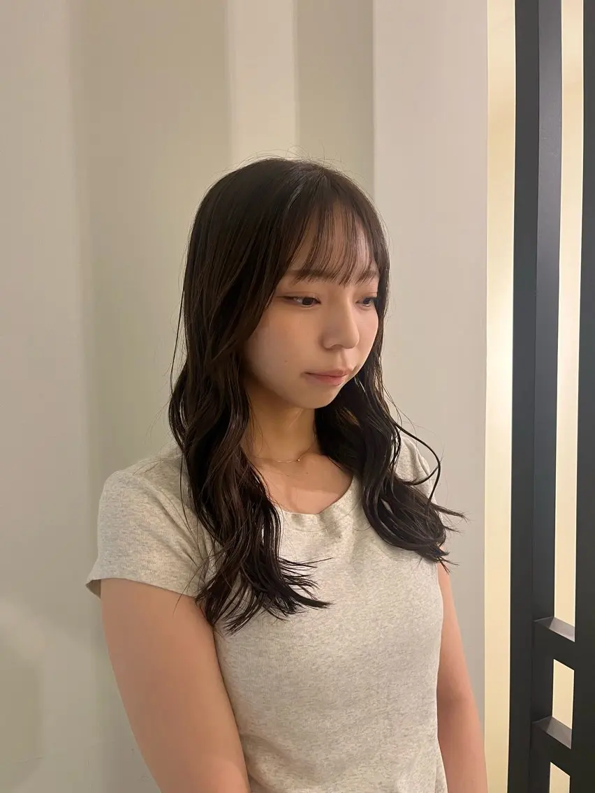 セミロング ヘアカラー トリートメント 山本 彩香のヘアスタイル