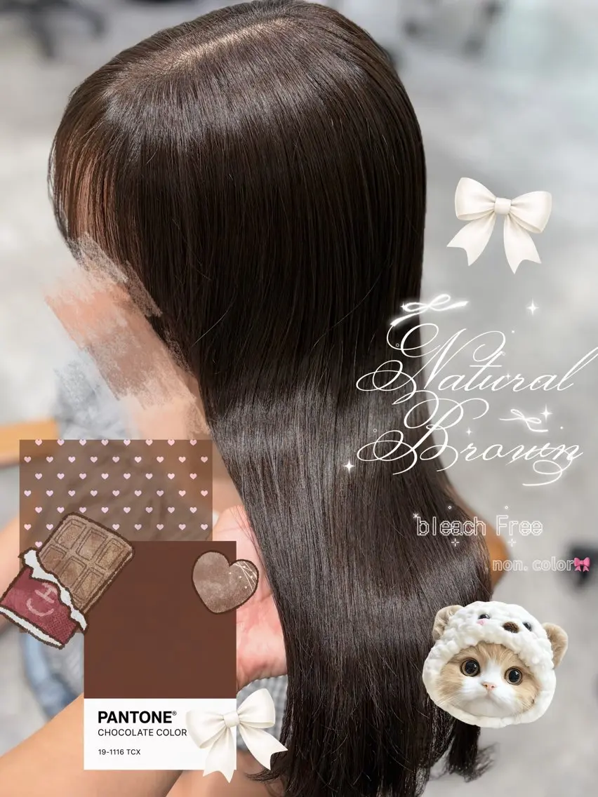 ロング カラー ブラウンカラー ナチュラルブラウン オレンジ 髪質改善 ヘアカラー non. ダブルカラー🎀🤍のヘアスタイル