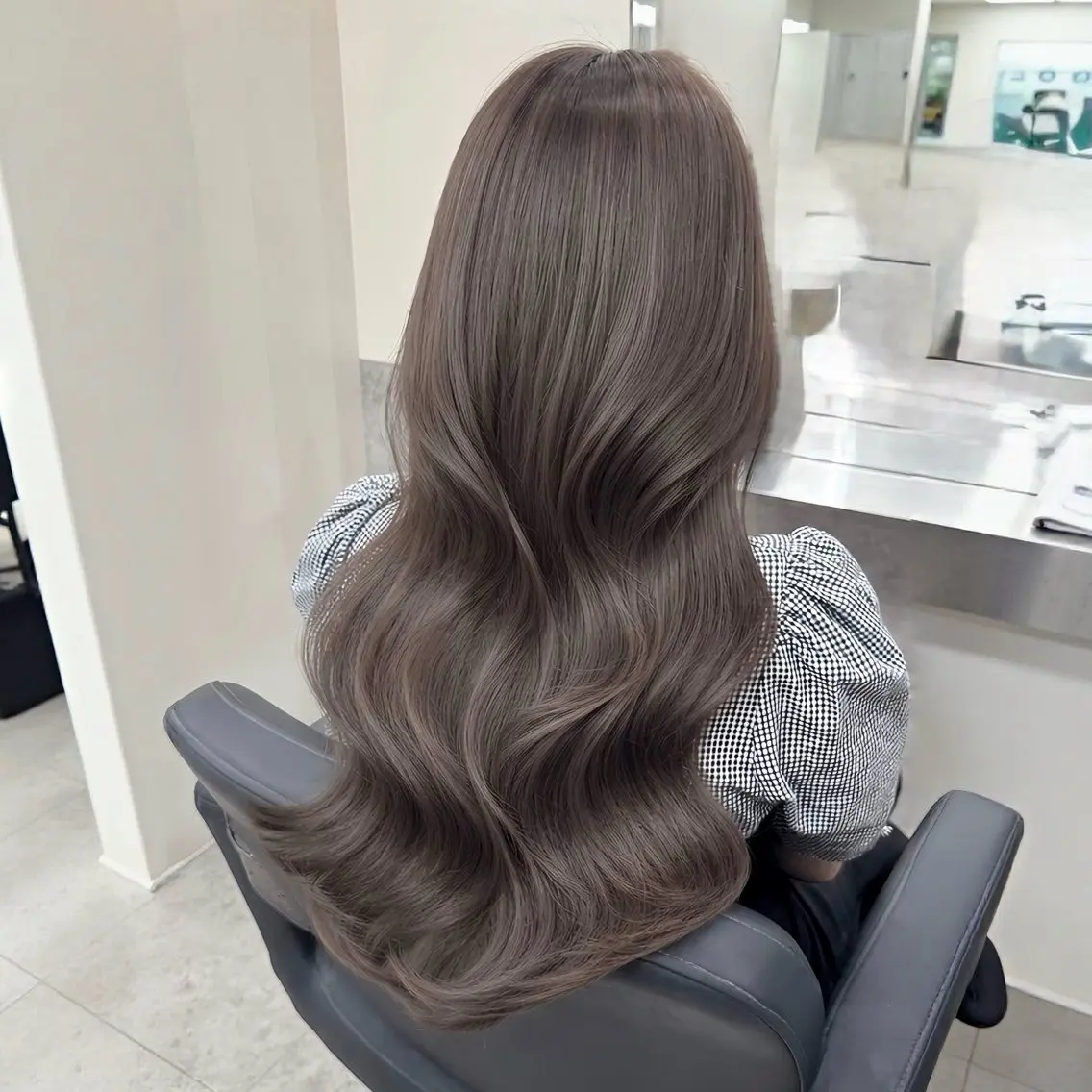 ロング カット ヘアカラー トリートメント 🎀レイヤー×透明感 ×髪質改善🎀米田のヘアスタイル