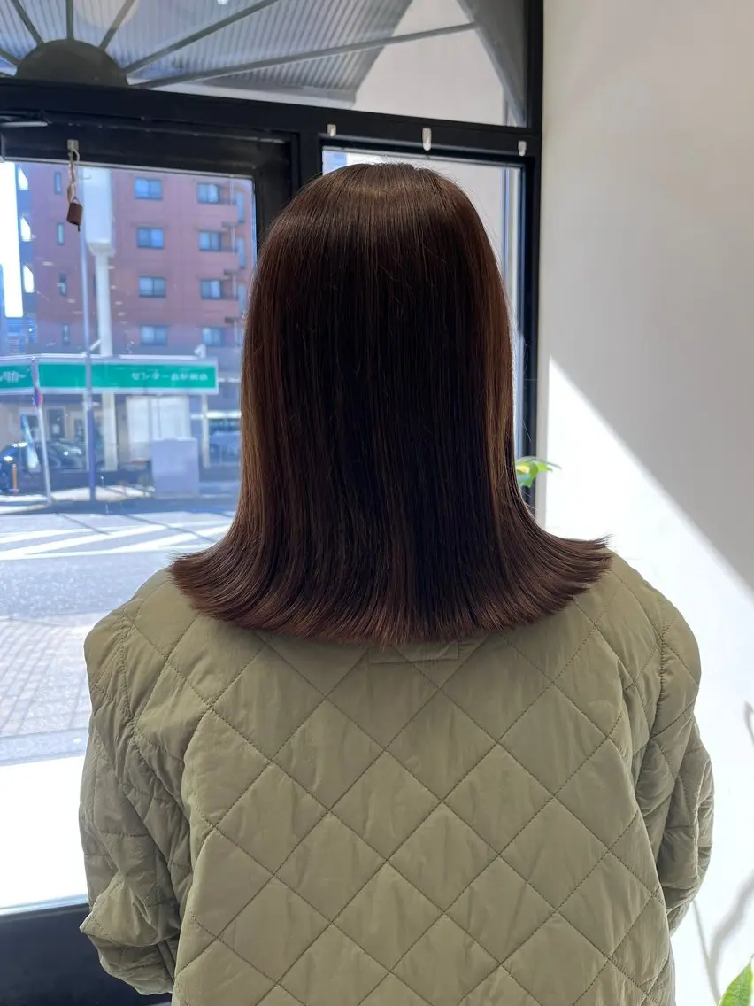 ミディアム かねこ けんせいのヘアスタイル