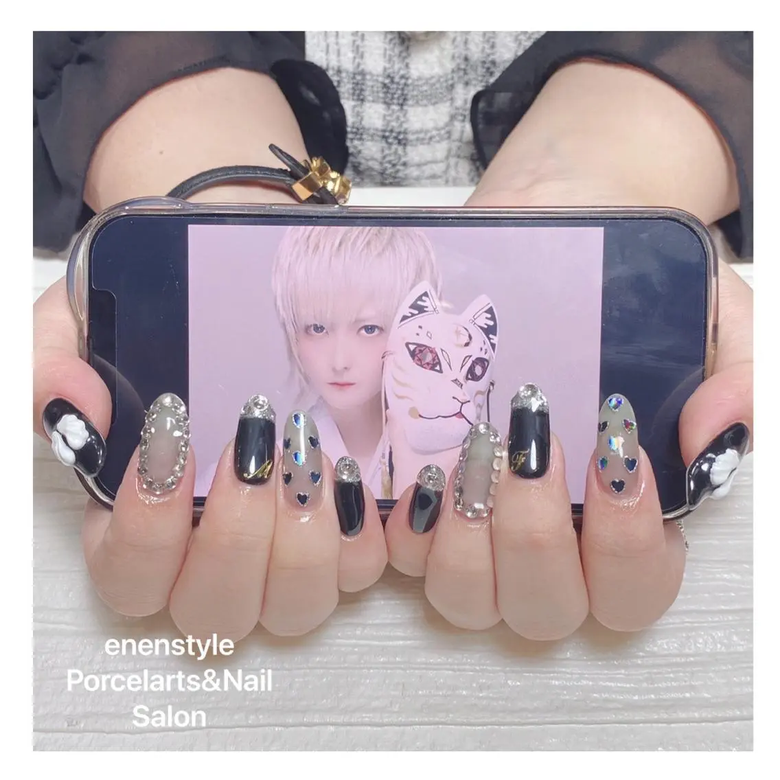 ミディアム ネイル 🐾enen style 🐾のネイルデザイン