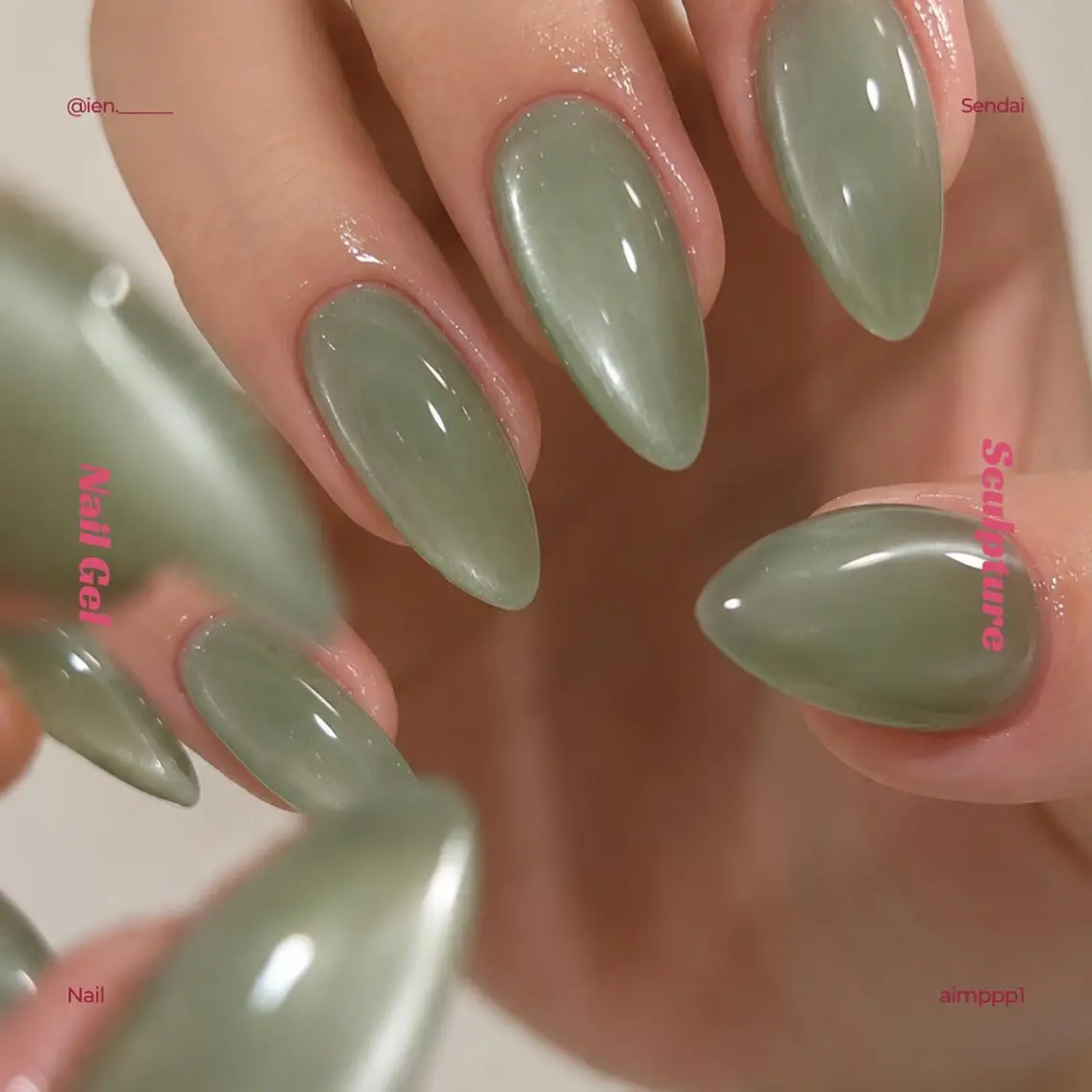 ネイル 韓国ネイル マグネットネイル 持ち込み ニュアンスネイル ワンカラーネイル ハンドネイル IEN 🎀𓈒𓏸 Soura(ソウラ)のネイルデザイン