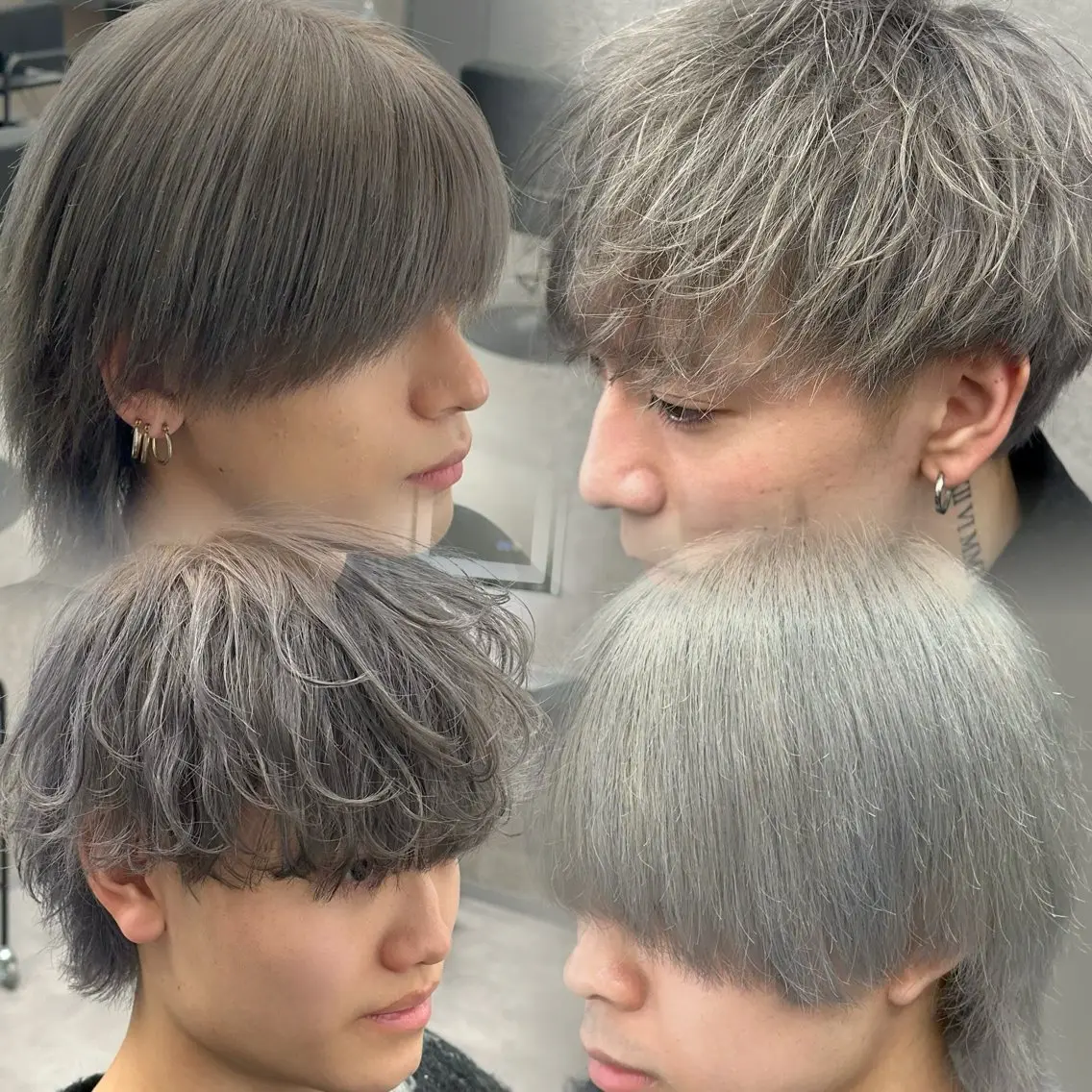 カラー メンズ シルバー カット ヘアカラー 札幌メンズ指名 No. 1/光👑のヘアスタイル