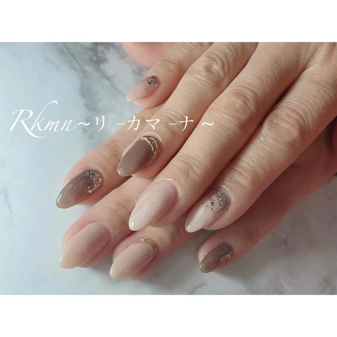 ネイル アートネイル ラメ(グリッター) ミラーネイル 春ネイル ハンドネイル フットネイル ハンドケア Rkmn ~リ-カマ-ナ~のネイルデザイン
