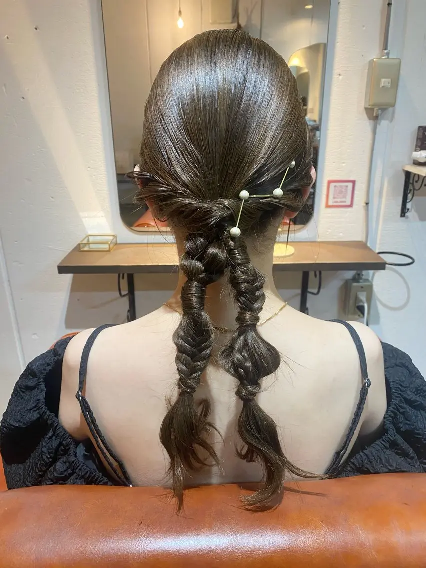 ロング ヘアアレンジ ヘアセット 【safric】 NAOのヘアスタイル