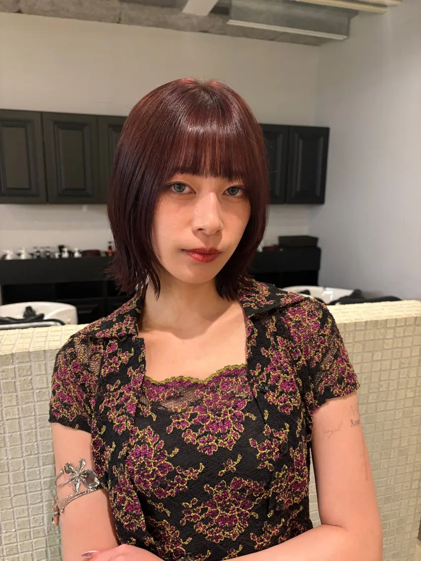 ショート カラー ワンカラー¥1, 100💫神宮前のヘアスタイル