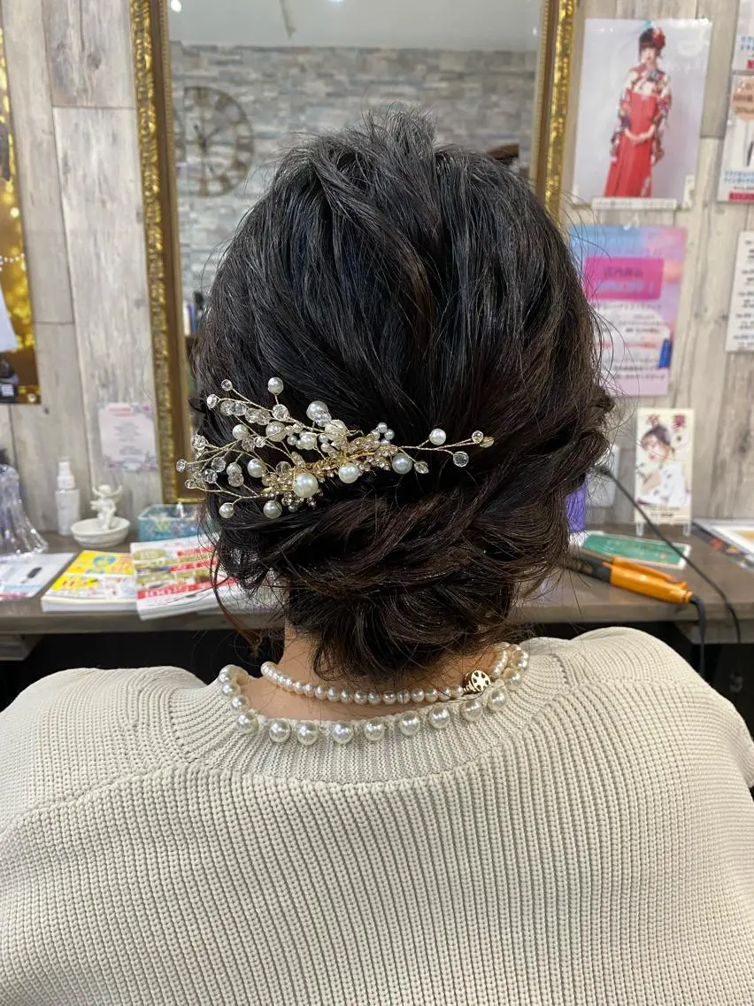 ヘアセット🕊️💍の写真