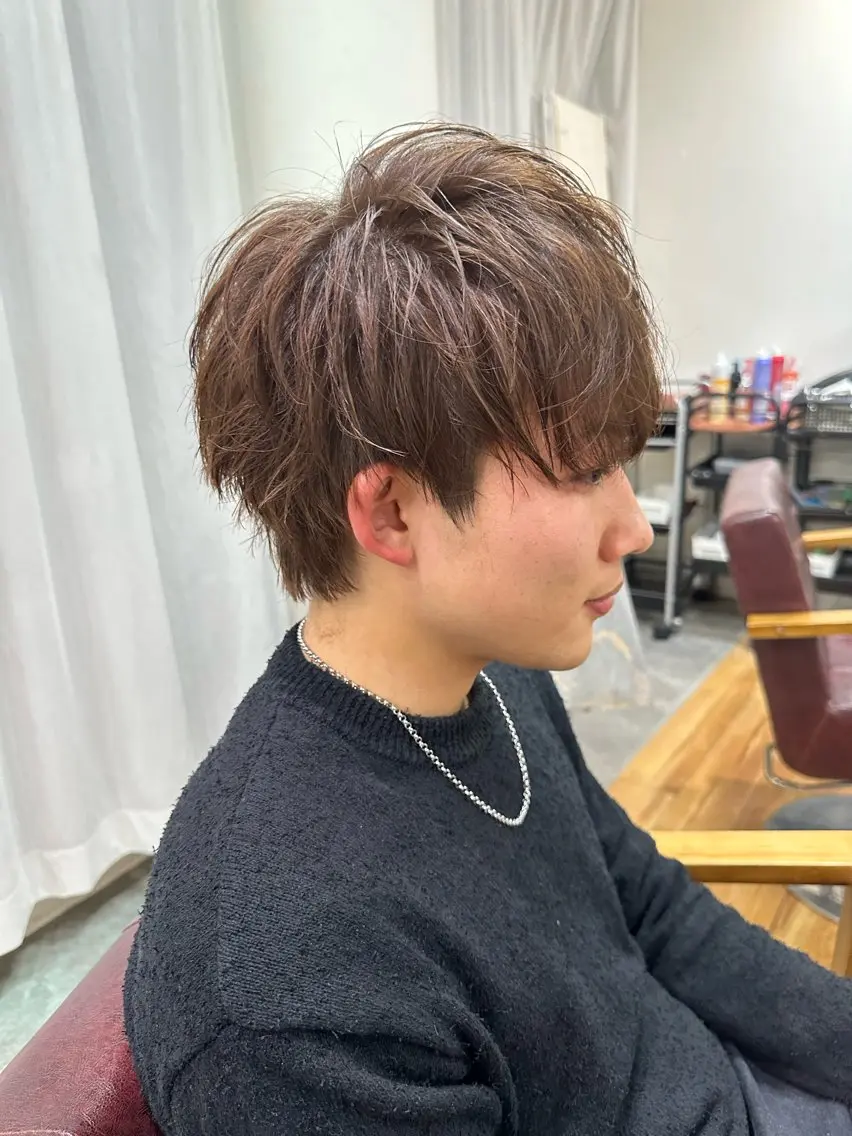 【ミニモ限定価格✨】 メンズカット+ダブルカラー土日祝+500円の写真