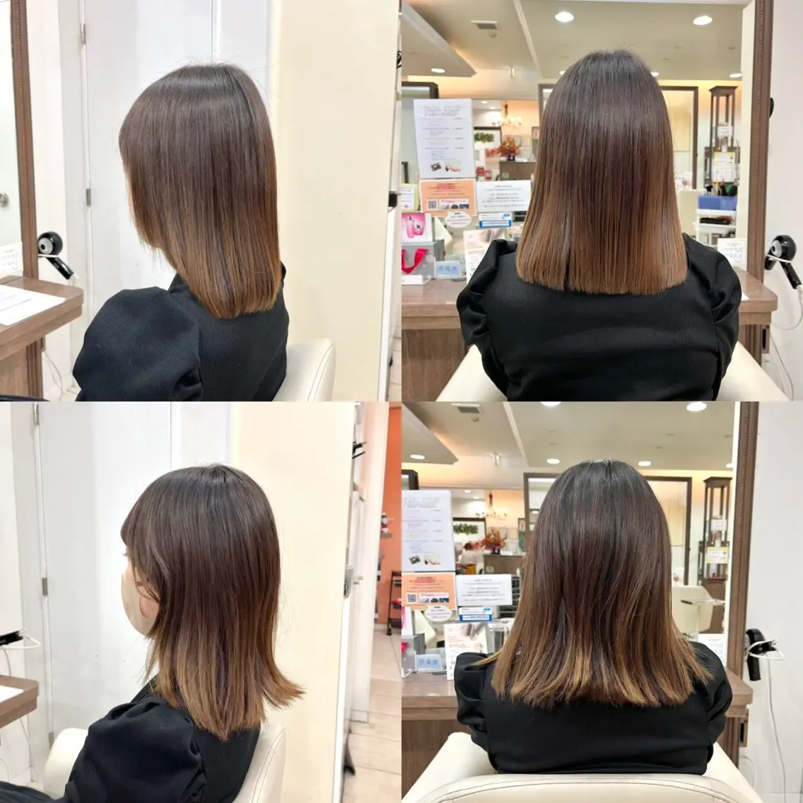 ミディアム カット ヘアカラー 縮毛矯正 トリートメント 《大人気髪質改善》 プログレス国分寺店のヘアスタイル