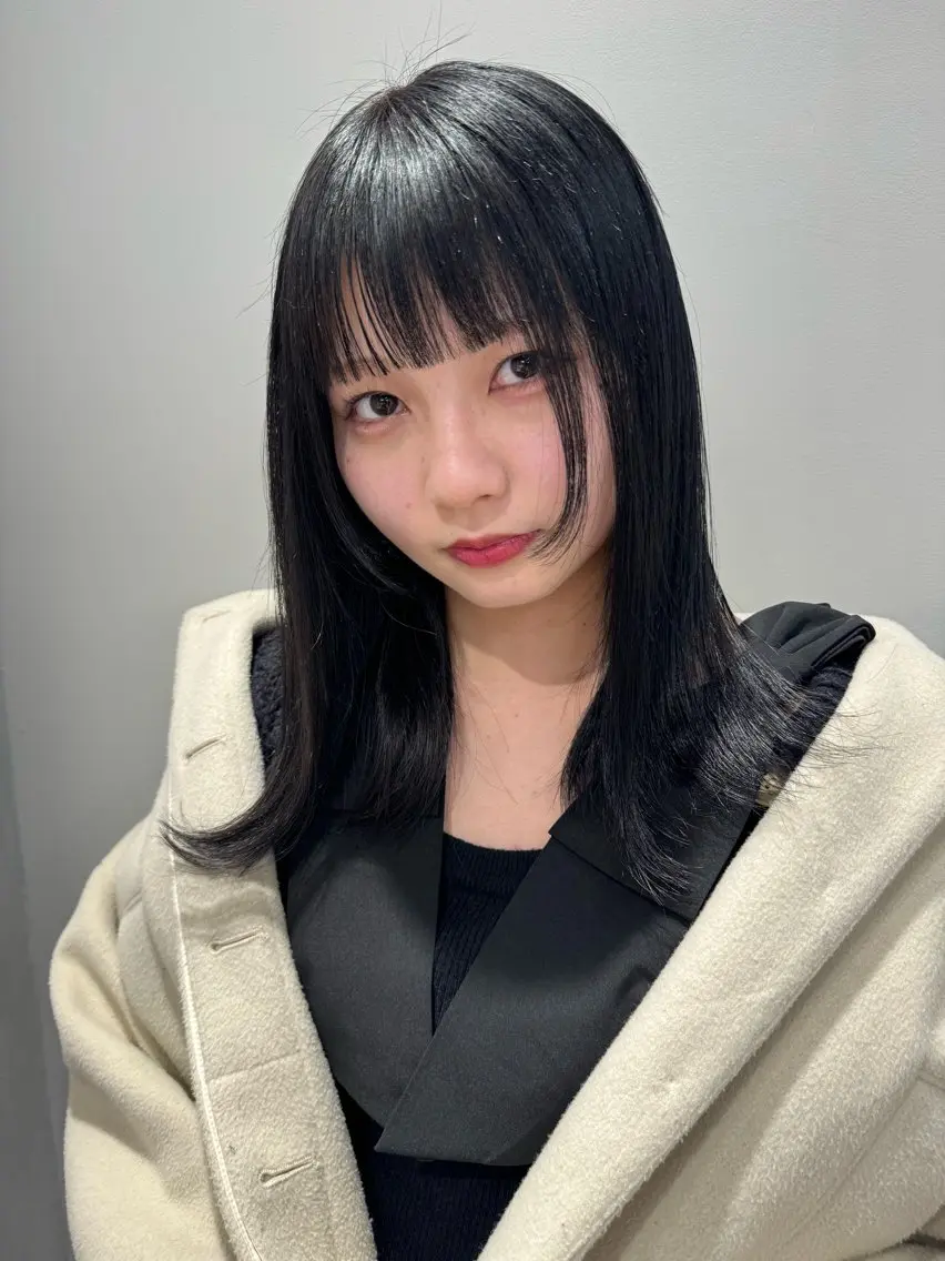 ミディアム カラー 高畑 恵莉 👒 暖色 / 艶髪 🧺のヘアスタイル