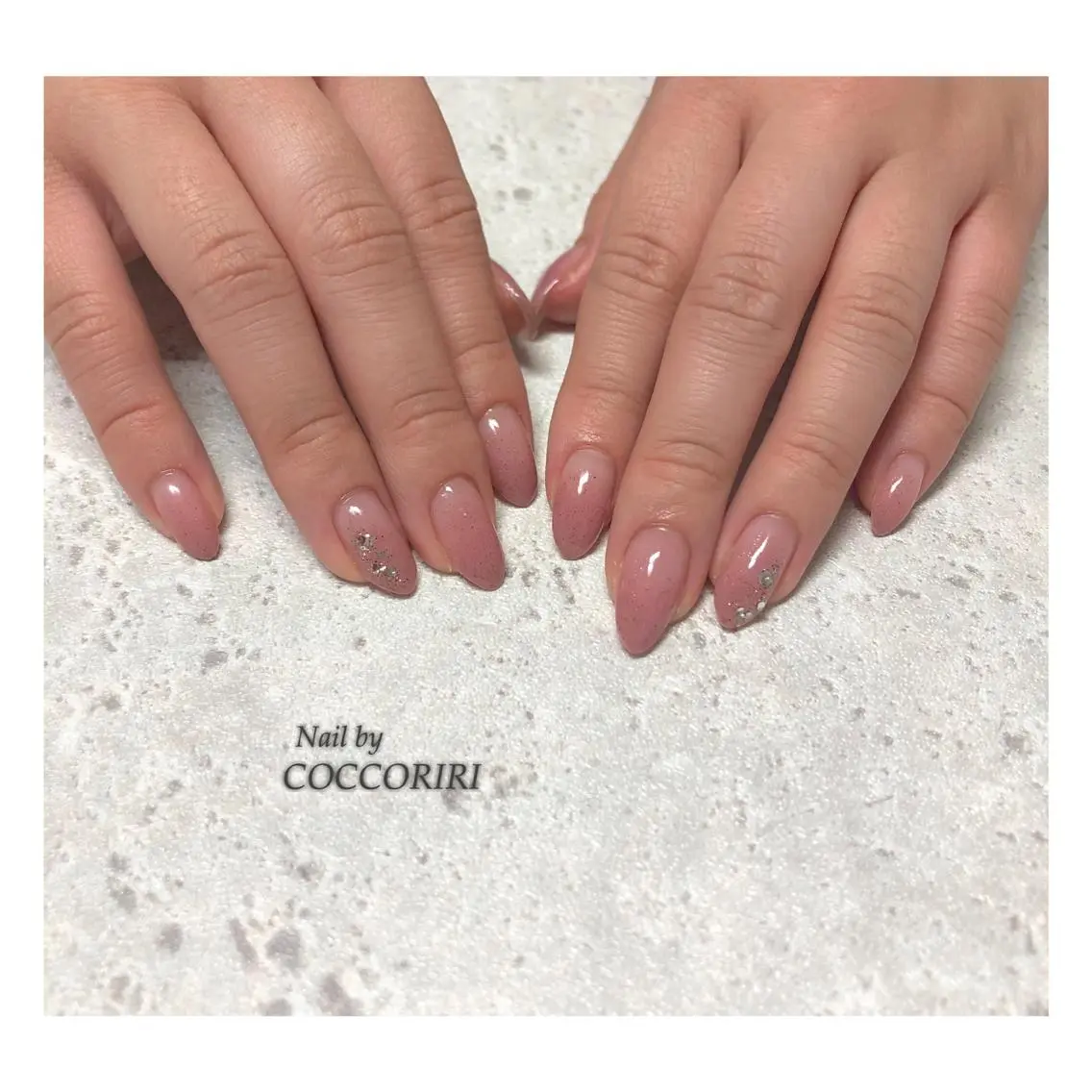 ネイル アートネイル グリーン 大理石ネイル(マーブル) ミラーネイル ニュアンスネイル ensowa✱laf NAILのネイルデザイン