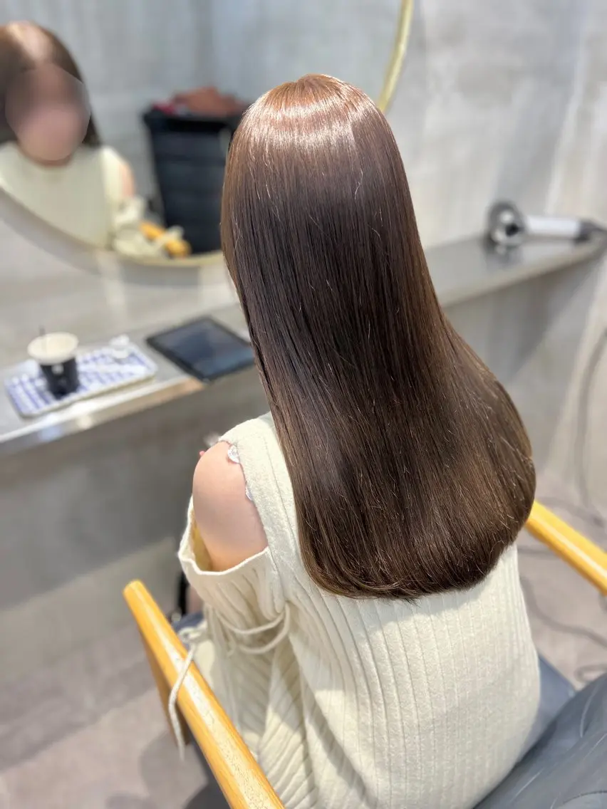 ロング ヘアカラー トリートメント ☆髪質改善特化☆ newi梅田 コウキのヘアスタイル