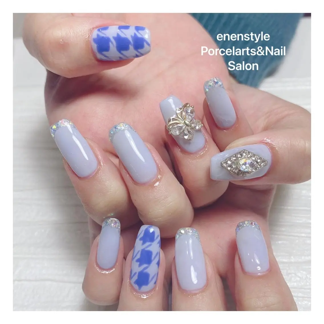 ミディアム ネイル 🐾enen style 🐾のネイルデザイン