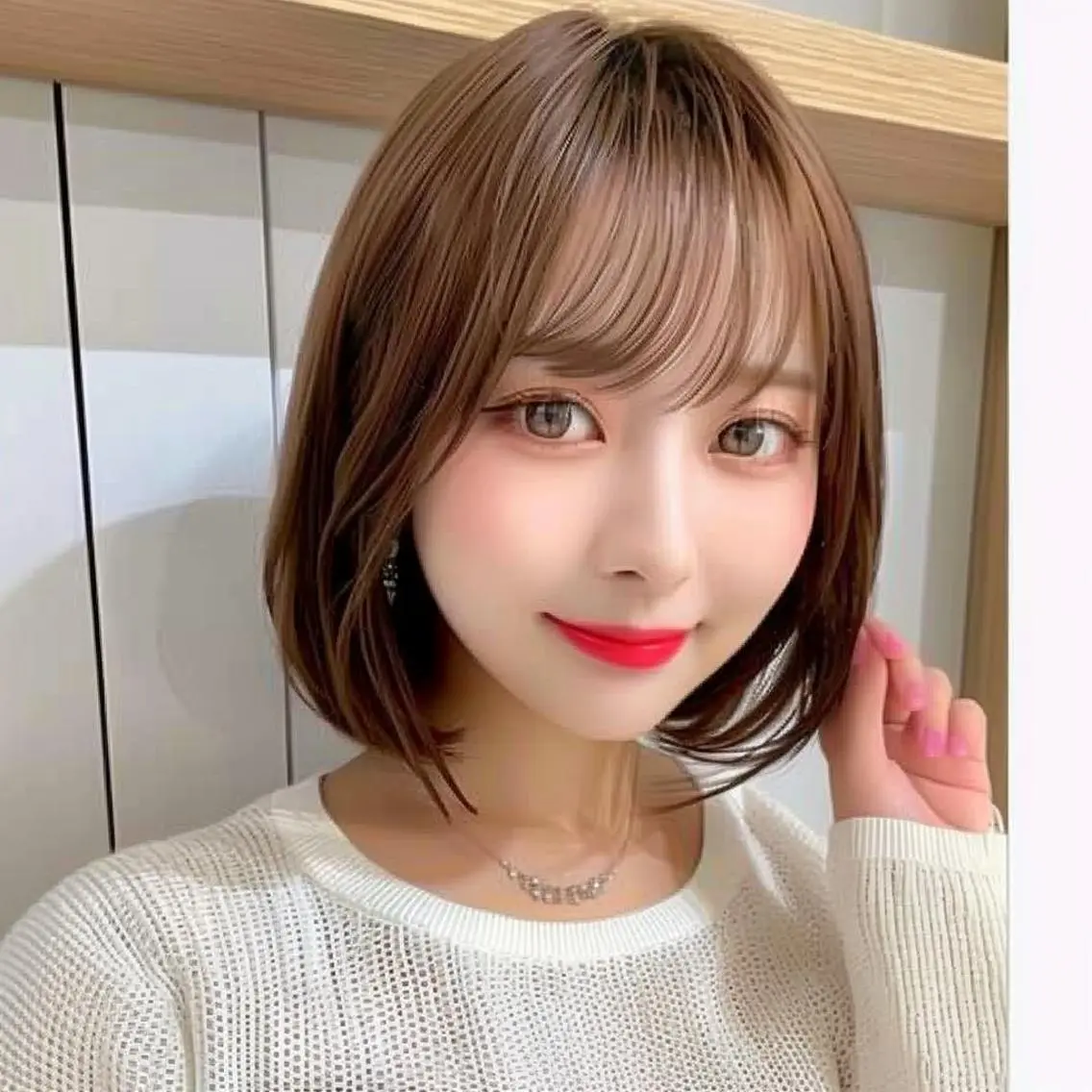 ショート ボブ 髪質改善 ショートヘア 縮毛矯正 酸性ストレート カット レヴ　草加駅3分🌻 ✂️早朝深夜営業🌱のヘアスタイル