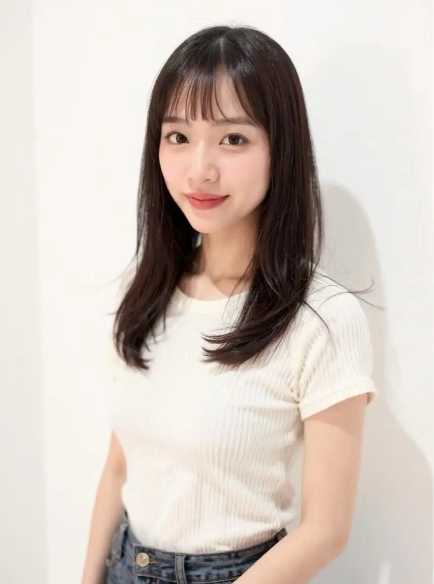 セミロング 渋谷駅徒歩3分 シモオ　アキヒロのヘアスタイル