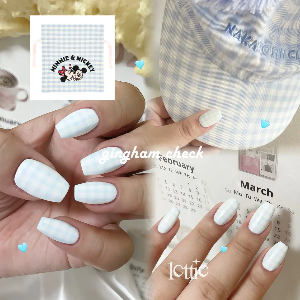 ネイル 水色 ʟᴇᴛᴛɪᴇ  🎀 れてぃのネイルデザイン
