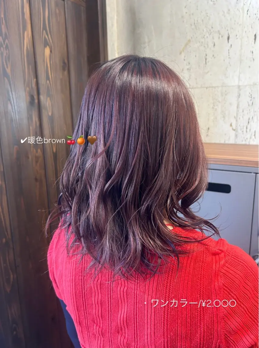ミディアム カラー ヘアカラー 佐藤光華/JANU /カラーモデルのヘアスタイル